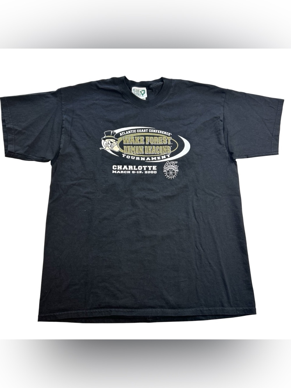 VTG 2000 Wake Forest Demon Deacons Basketball ACC Tournament T-Shirt Men’s XL